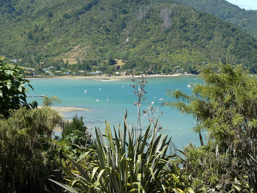 Okiwa Bay Lodge Picton Buitenkant foto